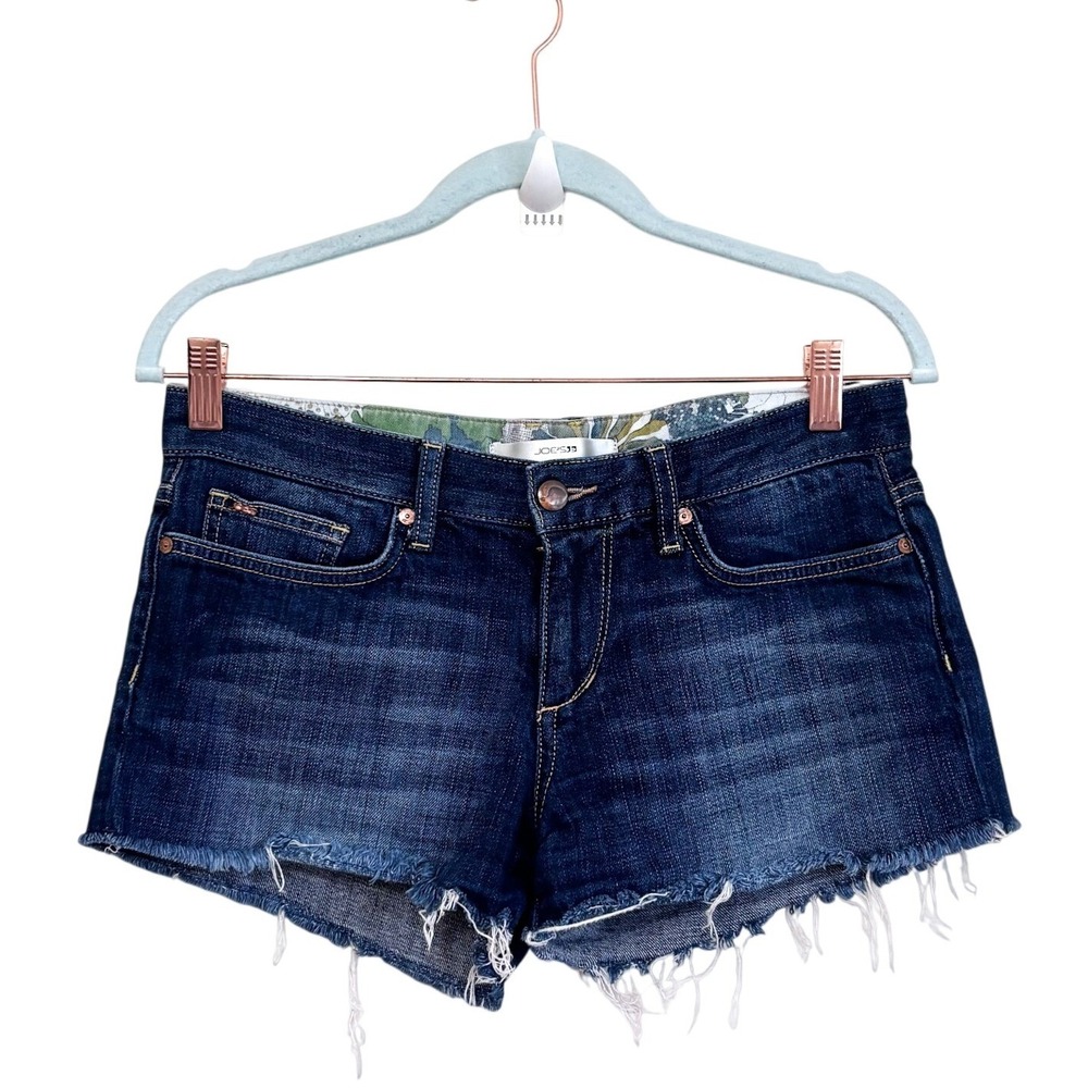 Joe's Jeans Womens Ex-Lover Micro Mini Cut Off Denim Shorts Size 28 Boho Western